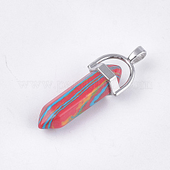 Synthetic Malachite Pendants&nbsp;G-S246-20