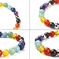 Chakra Gemstone Beaded Stretch Bracelets&nbsp;BJEW-JB02301
