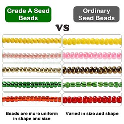 FGB 8/0 Grade A Round Glass Seed Beads&nbsp;SEED-Q010-3mm-F543