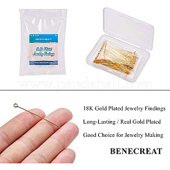 Brass Eye Pin&nbsp;KK-BC0003-98-0.7x45