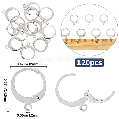 304 Stainless Steel Leverback Earring Findings&nbsp;STAS-SP0001-02A
