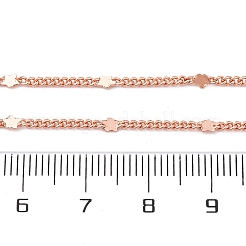 Brass Curb Chains Necklaces for Women&nbsp;NJEW-D302-09RG