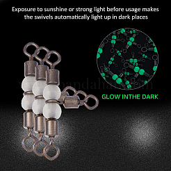 30Pcs 6 Styles 3 Way Cross-Line Barrel Fishing Swivels&nbsp;FIND-FH0010-07