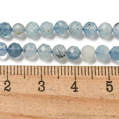 Natural Aquamarine Beads Strands&nbsp;G-F509-10-4mm-01