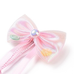Bowknot Long Ribbon Alligator Hair Clip&nbsp;PHAR-D013-03A