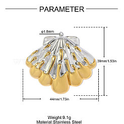 304 Stainless Steel Pendants&nbsp;STAS-OY019-26G