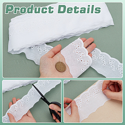 Cotton Ribbon&nbsp;OCOR-WH0088-91