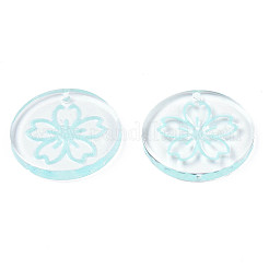Transparent Resin Pendants&nbsp;RESI-N030-004B