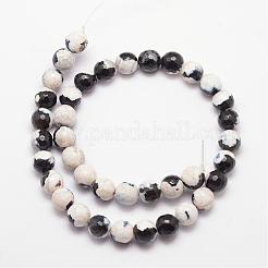 Natural Fire Crackle Agate Bead Strands&nbsp;G-K166-06F-10mm-12