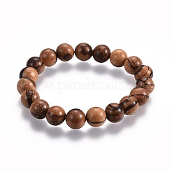 Couples Wood Beads Stretch Bracelets&nbsp;BJEW-JB04121