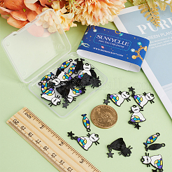 32Pcs 2 Styles Alloy Enamel Pendants&nbsp;ENAM-SC0003-96