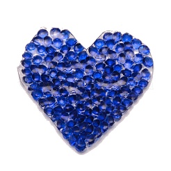 Heart Glitter Hotfix Rhinestone&nbsp;DIY-WH0268-17F