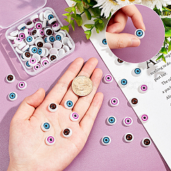 60pcs 2 colors Resin Doll Craft Eyeballs&nbsp;FIND-PH0007-72