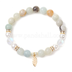 8.5mm Round Gemstone Beaded Stretch Bracelets&nbsp;BJEW-JB10518