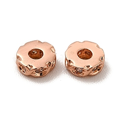 Rack Plating Brass Micro Pave Cubic Zirconia Beads&nbsp;KK-C010-15