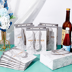 10Pcs Marble Pattern Paper Gift Bags&nbsp;ABAG-NB0001-48