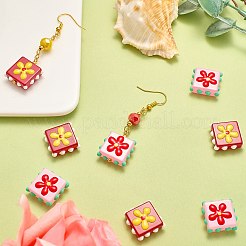 8Pcs 2 Colors Handmade Lampwork Enamel Beads&nbsp;LAMP-SZ0001-83