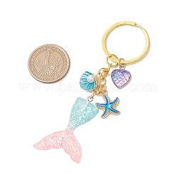 Resin & Alloy Enamel Pendant Keychain&nbsp;KEYC-JKC01125