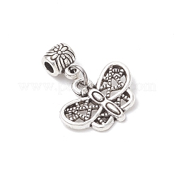 8Pcs 8 Styles Alloy Butterfly European Dangle Charms&nbsp;PALLOY-JF03874