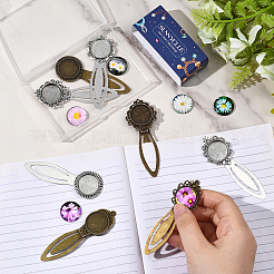 DIY Flat Round Bookmark Making Kits&nbsp;DIY-SC0032-07A