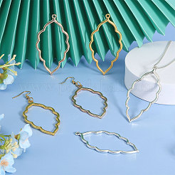 30Pcs 3 Colors Alloy Open Back Bezel Big Pendants&nbsp;FIND-CA0008-43