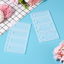 2Pcs 2 Styles DIY Silicone Pendant Molds&nbsp;DIY-TA0010-39