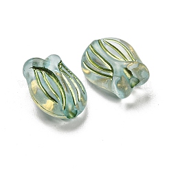 Plating Transparent Acrylic Beads&nbsp;OACR-B013-14B