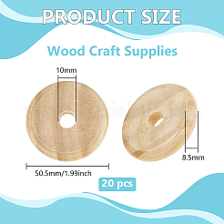 10Pcs Wood Craft Supplies&nbsp;WOOD-WH0131-62