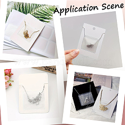 15Pcs Plastic Necklace Chain Adhesive Pouch for Necklace Display Cards&nbsp;AJEW-SC0003-43