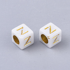 Plated Acrylic Beads&nbsp;MACR-S299-052B