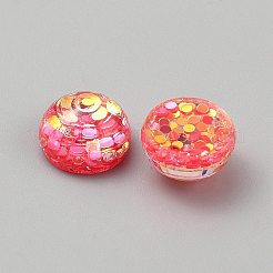 Transparent Resin Cabochons&nbsp;RESI-WH0038-47H