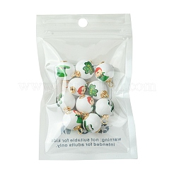 10Pcs Saint Patrick's Day Printed Wood Pendants&nbsp;FIND-FS0001-89