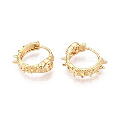 Brass Hoop Earrings&nbsp;EJEW-T048-20G