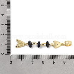 Brass Pave Cubic Zirconia Clear Cubic Zirconia & Natural Lapis Lazuli & Enamel European Dangle Charms&nbsp;GG-CBA3401-01G-B06