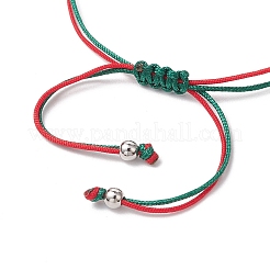 4Pcs Christmas Theme Alloy Enamel Charm Bracelets&nbsp;BJEW-TA00652