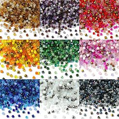 500Pcs Cube Glass Beads&nbsp;GLAA-YWC0005-01A