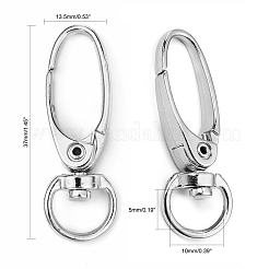 Iron Swivel Snap Hooks Clasps&nbsp;X-E341-6