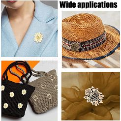12Pcs 3 Colors Alloy Shield Crown Brooch Pin&nbsp;JEWB-CA0001-17