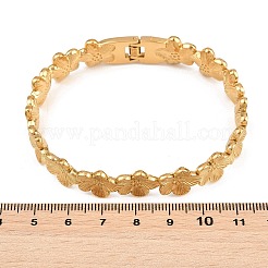 304 Stainless Steel Flower Hinged Cuff Bangles for Women&nbsp;SA-CBA45D5-27G