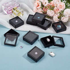 Square Plastic Loose Diamond Display Boxes&nbsp;CON-WH0092-61B-01