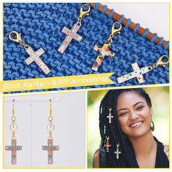 Religion Theme Cross Stitch Markers&nbsp;HJEW-AB00186