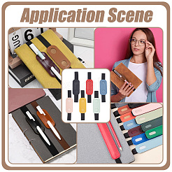 6Pcs 6 Colors PU Leather Single Pen Case&nbsp;AJEW-PH0006-85