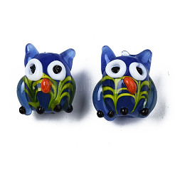 Handmade Bumpy Lampwork Beads Strands&nbsp;LAMP-N021-032
