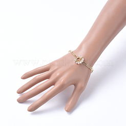 Brass Paperclip Chain Bracelets&nbsp;BJEW-JB05180