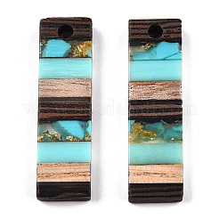 Translucent Resin & Walnut Wood Pendants&nbsp;RESI-TAC0017-47-A02