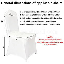 Spandex Stretchy Dinning Chair Cover&nbsp;AJEW-WH20018-319A