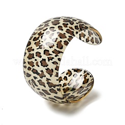 Acrylic Open Cuff Rings for Women&nbsp;RJEW-R020-01