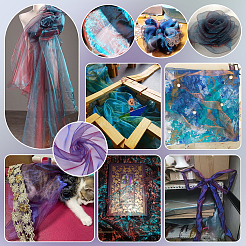 Polyester Organza Fabric&nbsp;DIY-WH0816-147B