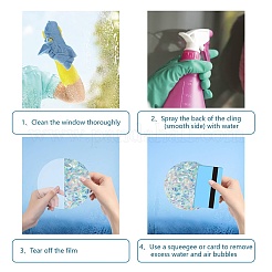 Waterproof PVC Colored Laser Stained Window Film Static Stickers&nbsp;DIY-WH0314-106