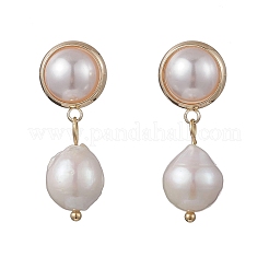 Brass Dangle Stud Earrings&nbsp;EJEW-JE06886